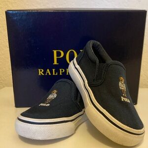 Polo by Ralph Lauren Kids Dark Blue Slip-On Sneakers